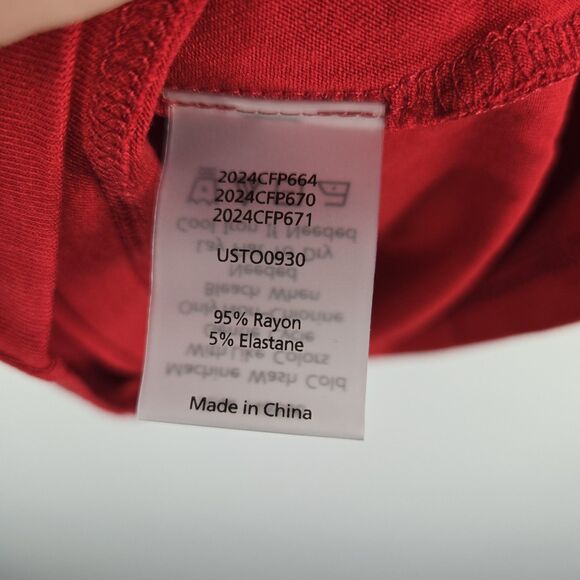 Universal Standard Women's Size 4XS/00-0 Red Faux Wrap Long Sleeve Top NWT - Picture 4 of 7